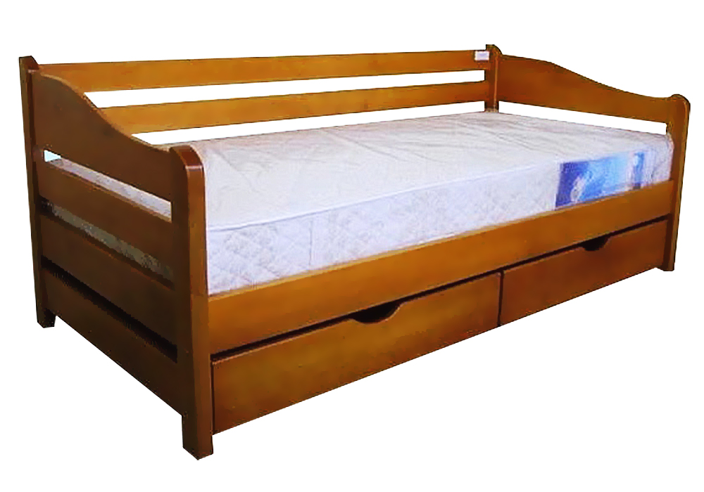 Детская кровать Оскар Солли, Ширина 198см, Глубина 90см, Высота изголовья 76см