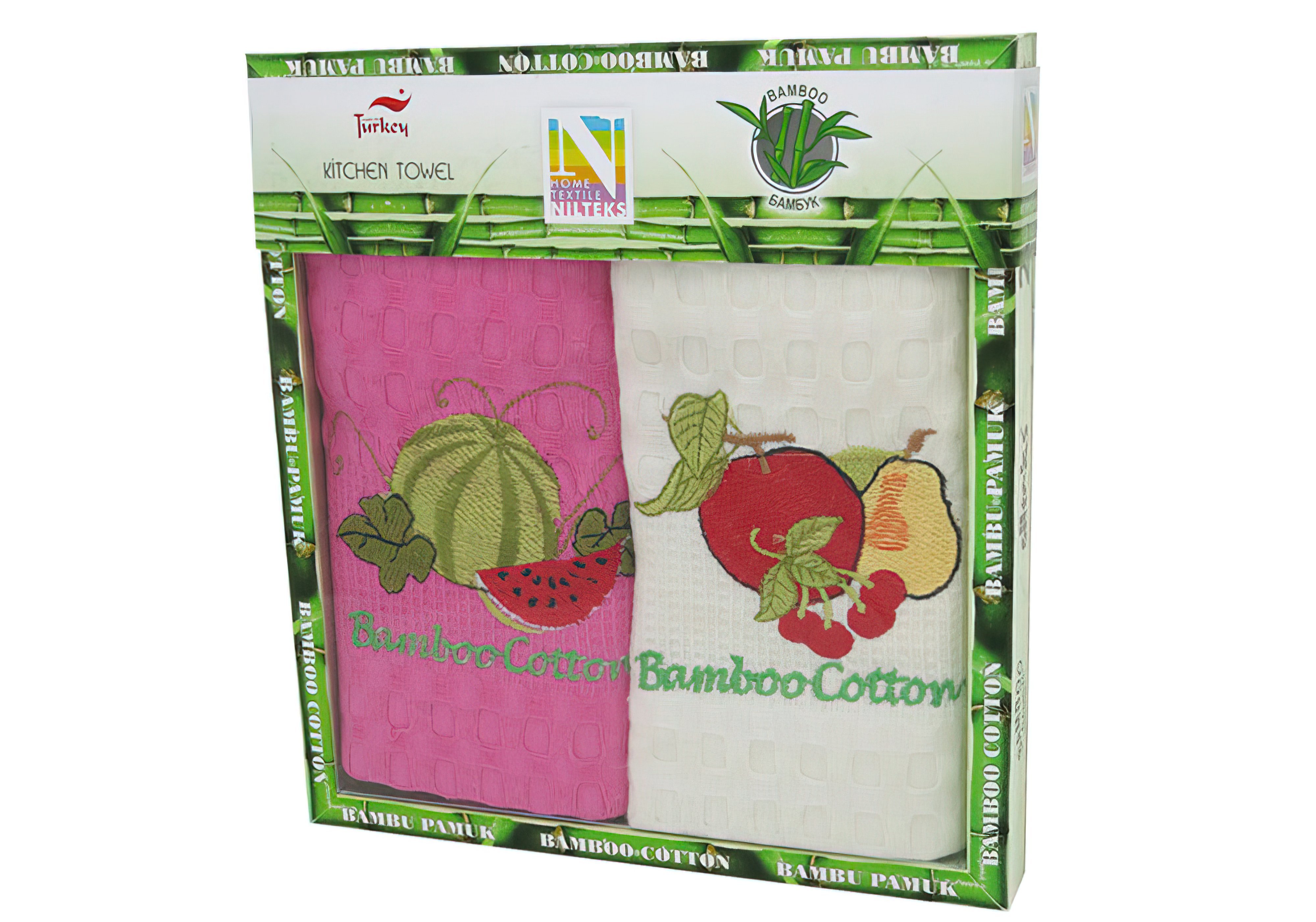 Набор кухонных полотенец "Bamboo-cotton 2 04" Nilteks