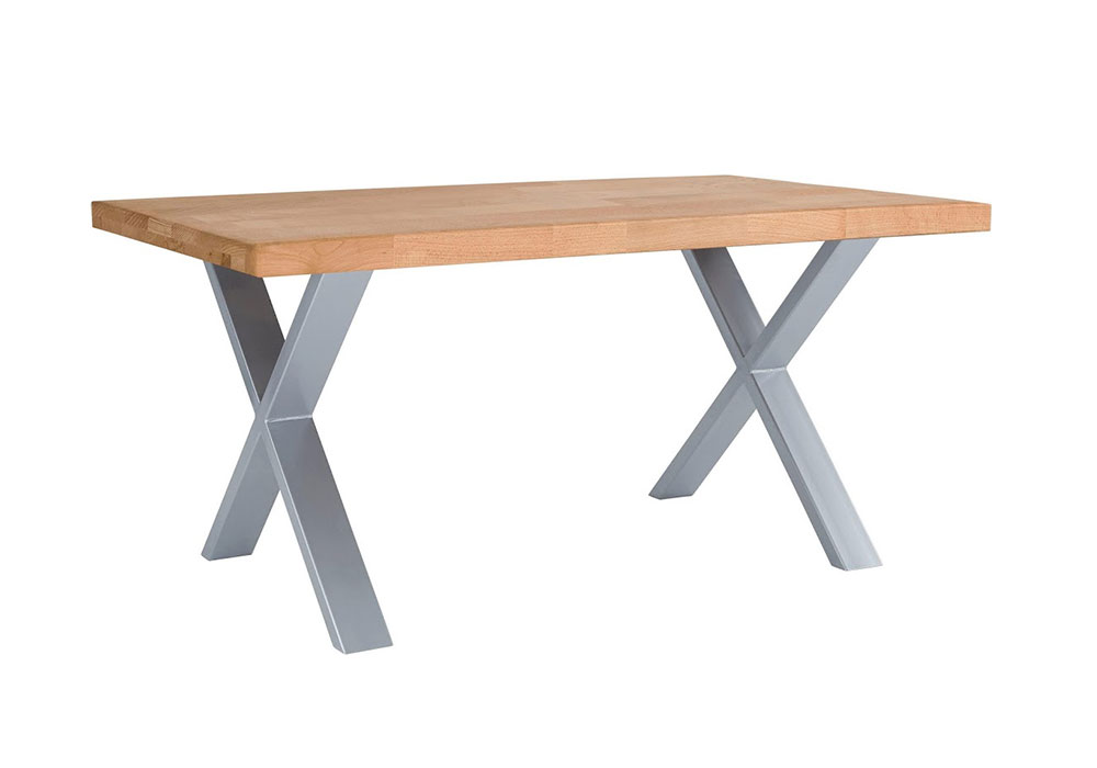 Обеденный стол X-2 160 Mobler, Глубина 100см, Высота 76см, Тип Обеденный