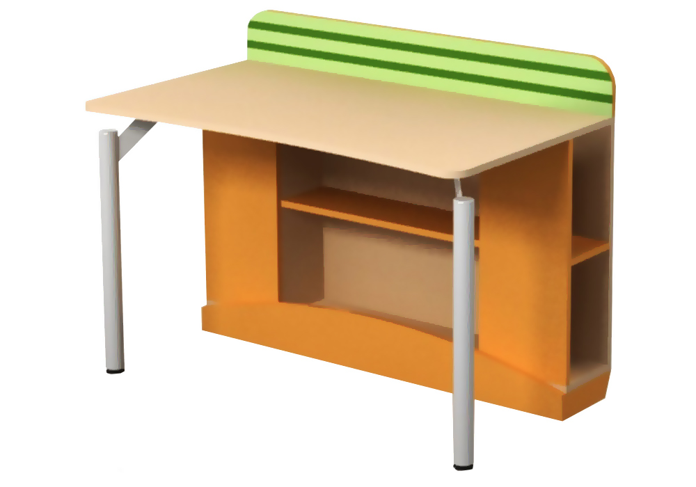 Детский письменный стол Active Bs-08-2 Дорис, Ширина 125см, Глубина 70см
