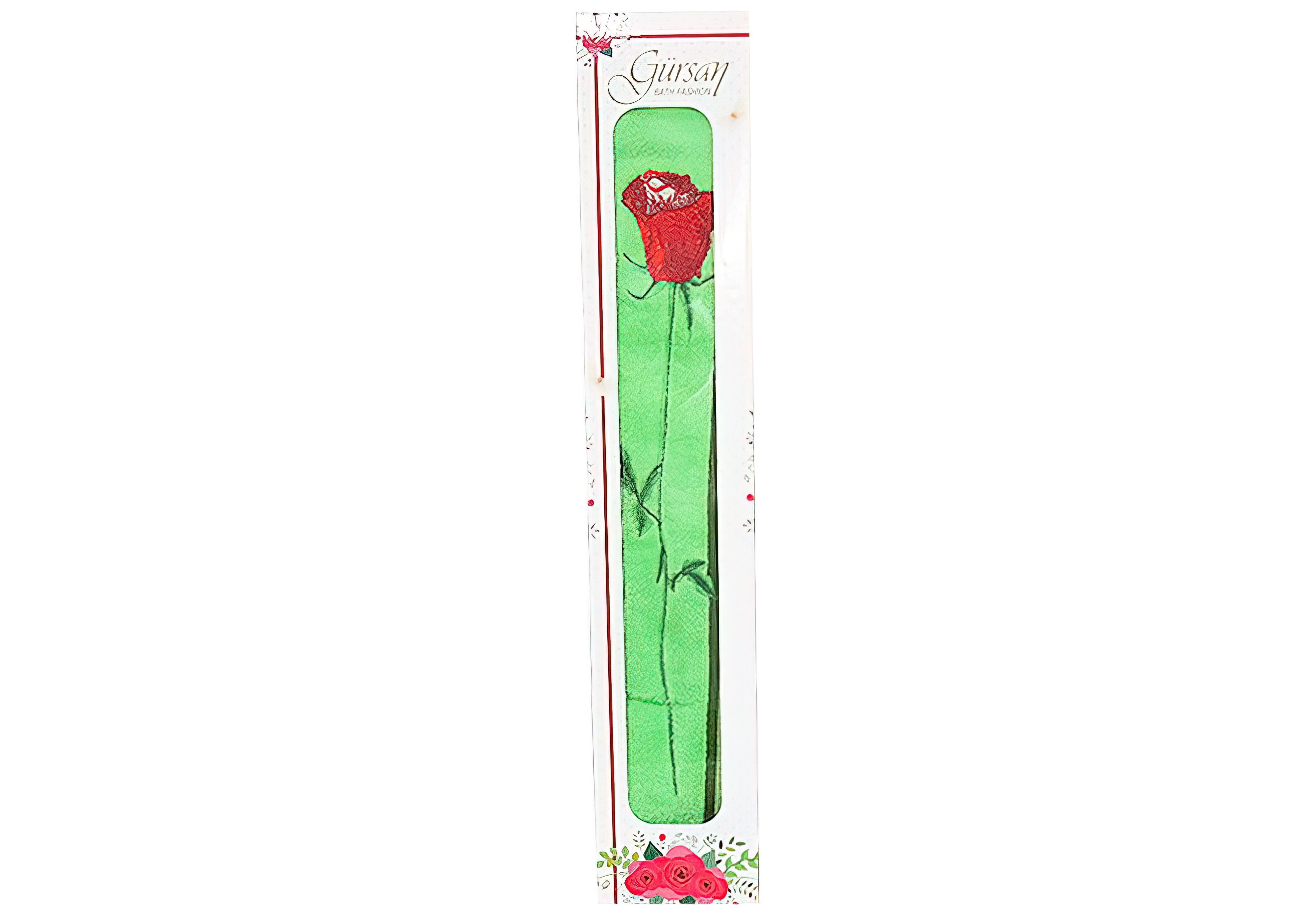 Набор подарочный Роза в коробке Gursan, Тип В коробке, Цвет Зеленый
