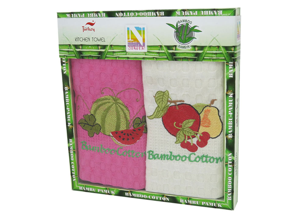 Набір кухонних рушників "Bamboo-cotton 2 04" Nilteks