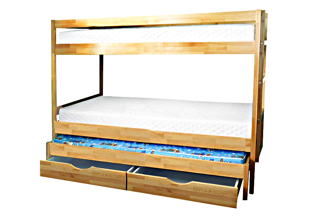 Двухъярусная кровать Трио Мио Мебель, Ширина 97см, Глубина 208см