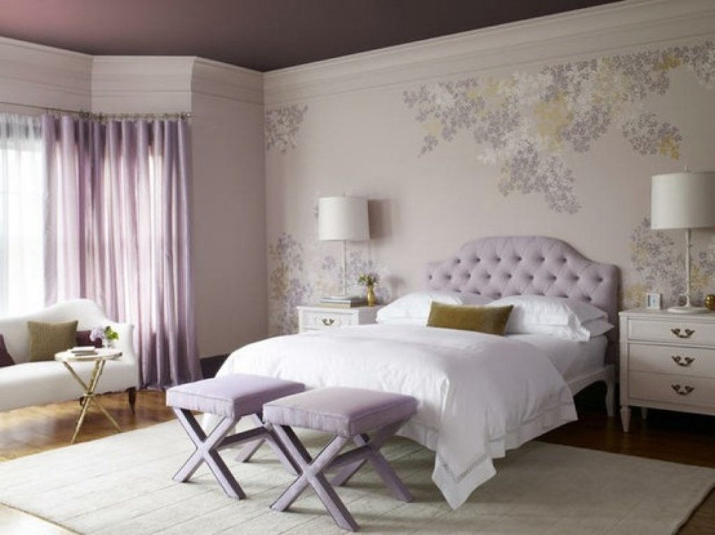  фіолетова спальня в класиці 